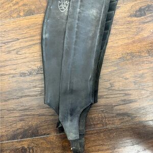 Ariat Black Leather Half Chaps